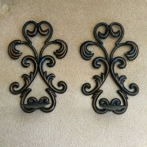 Wall sconce candle holders
